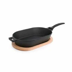 SANTOS Gusseiserne Grillpfanne, Oval Mit Abnehmbarem Griff, 36 X 19 Cm 25 SANTOS Gusseiserne Grillpfanne, Oval Mit Abnehmbarem Griff, 36 X 19 Cm -Grillmeister 0a83db4498f8fe5680cf01493279e244