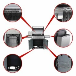 SANTOS S-418 Mit, 30 Mbar Für PT, ES, NL, BE, FR, Schwarz 17 SANTOS S-418 Mit, 30 Mbar Für PT, ES, NL, BE, FR, Schwarz -Grillmeister 64355148adbedbfc9a65b292b09e564d