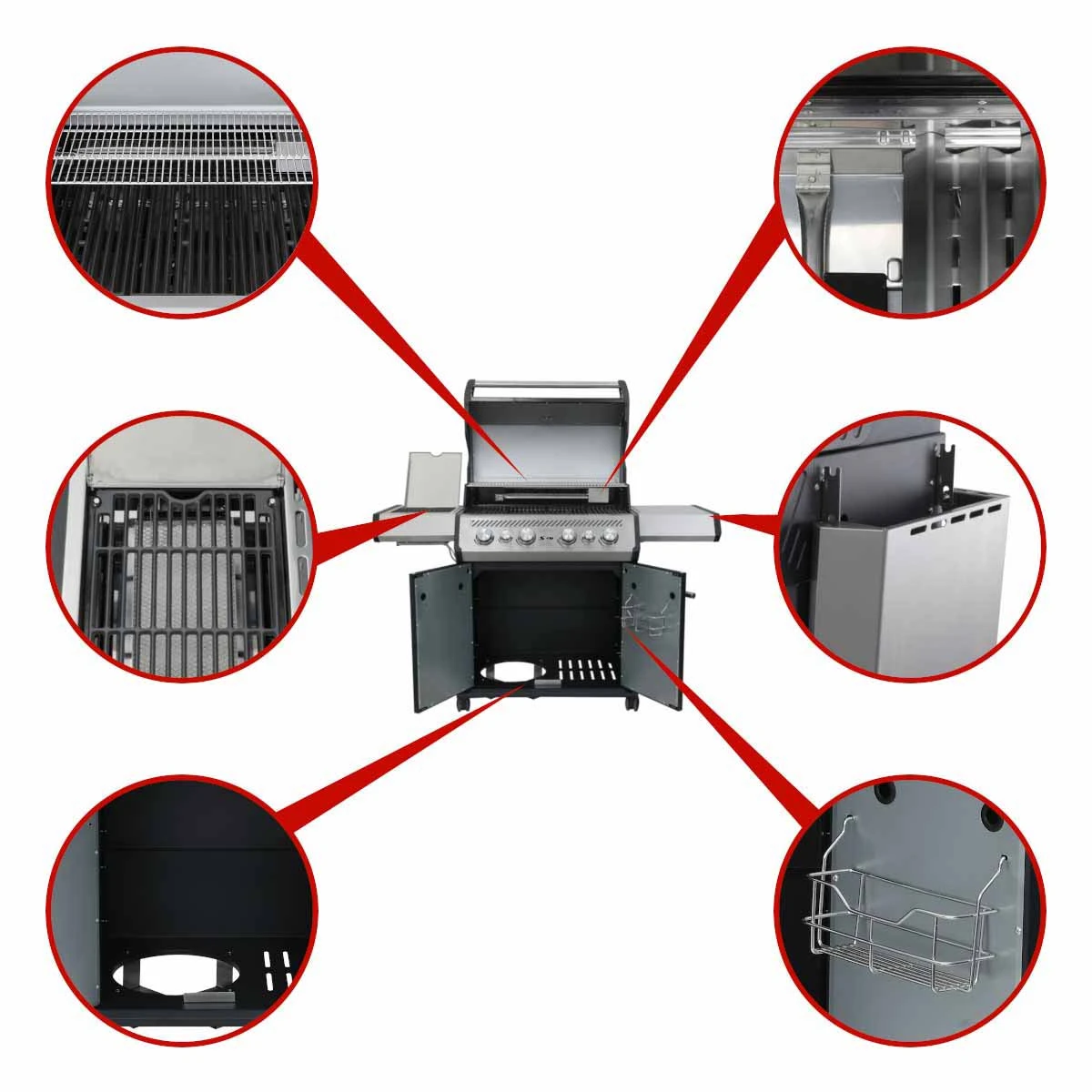 SANTOS S-418 Mit, 30 Mbar Für PT, ES, NL, BE, FR, Schwarz 5 SANTOS S-418 Mit, 30 Mbar Für PT, ES, NL, BE, FR, Schwarz – Bild 3