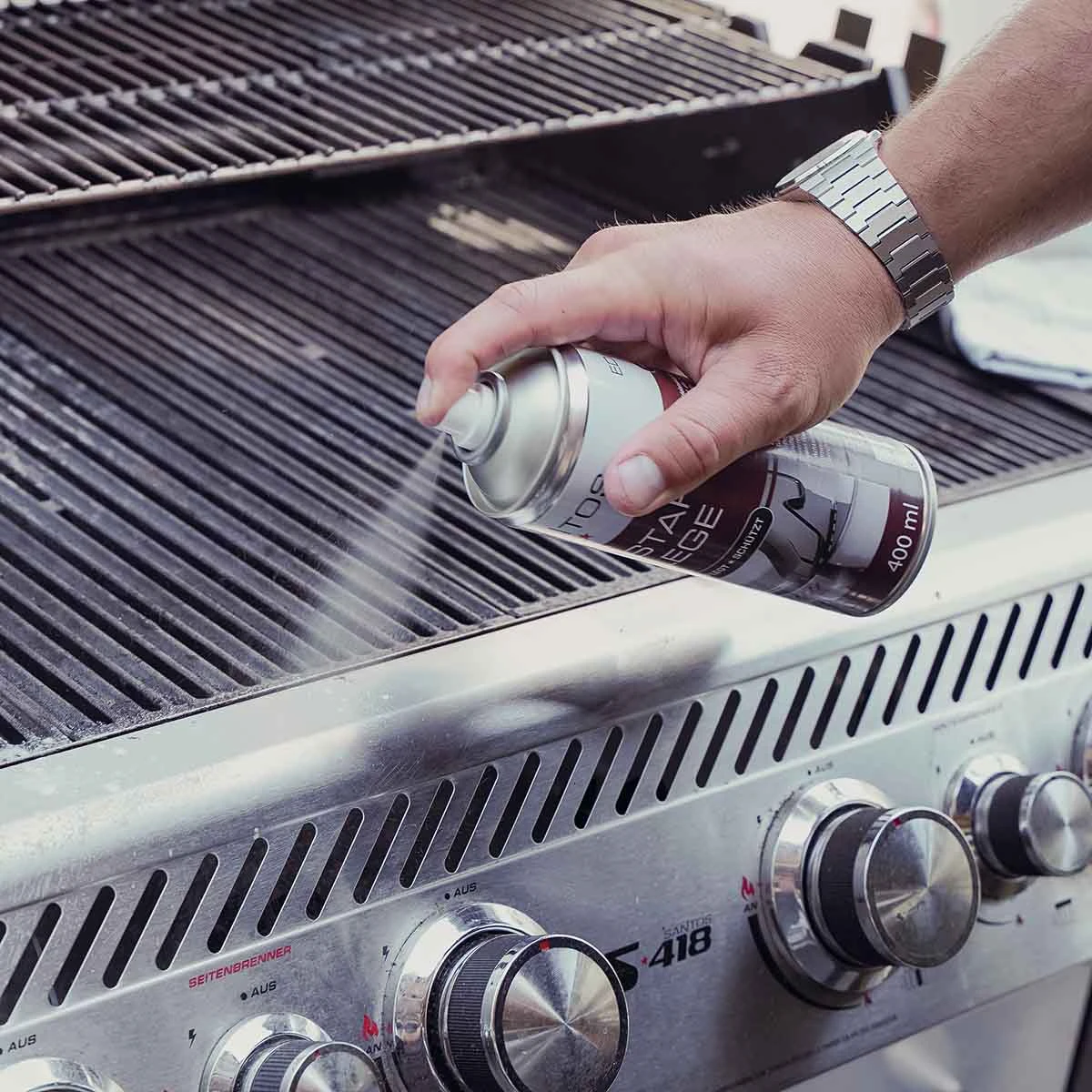 SANTOS Edelstahl Pflege Reinigungsspray 400 Ml 5 SANTOS Edelstahl Pflege Reinigungsspray 400 Ml – Bild 3