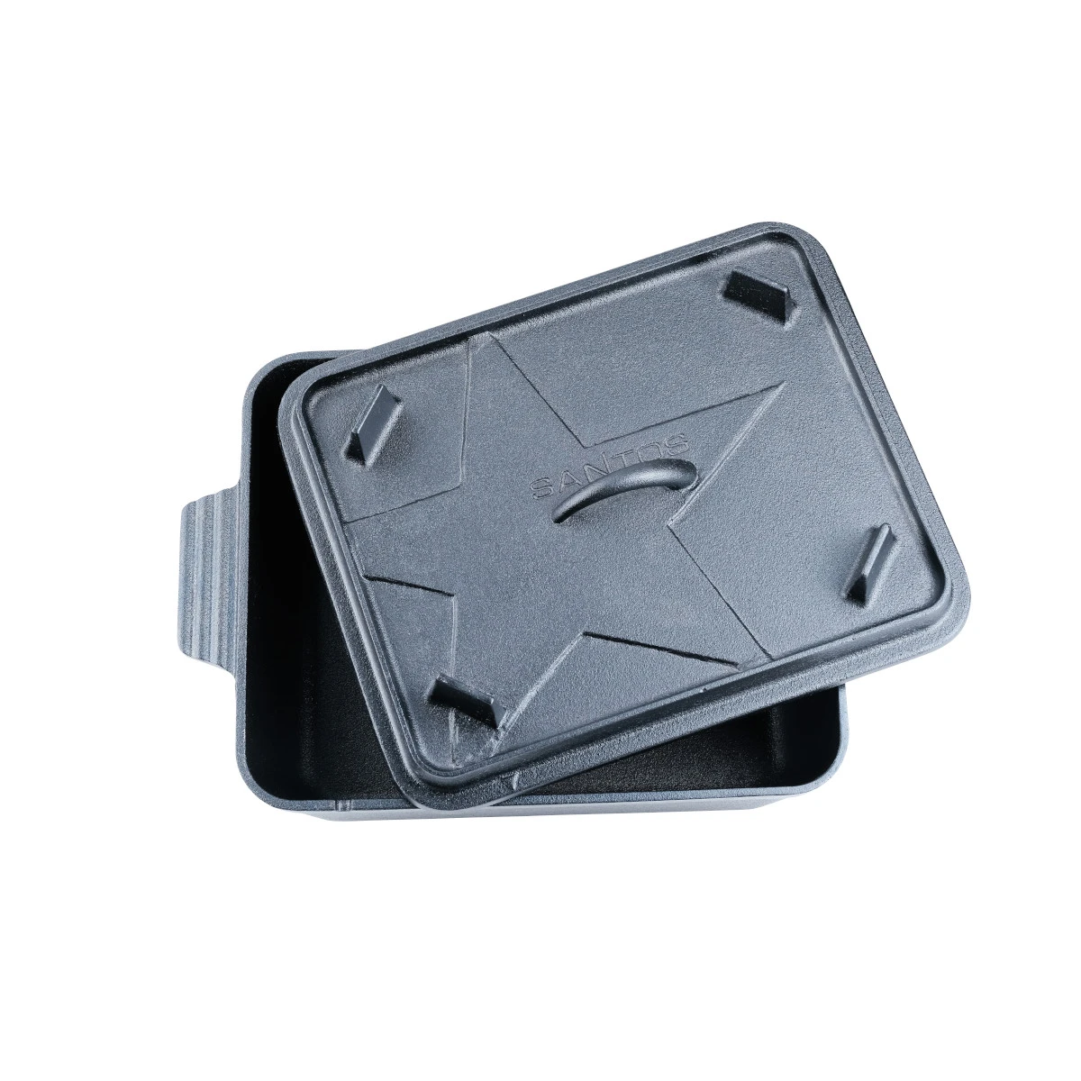 SANTOS Kastenform K8 Mit Deckel, Aus Gusseisen, 34 X 24 Cm 6 SANTOS Kastenform K8 Mit Deckel, Aus Gusseisen, 34 X 24 Cm – Bild 4