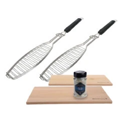 SANTOS Fischgrillset, Fischbräter, Gewürz Und Zedernholzplanke 19 SANTOS Fischgrillset, Fischbräter, Gewürz Und Zedernholzplanke -Grillmeister 910b2da34590d65641ce58f93bcc86f3