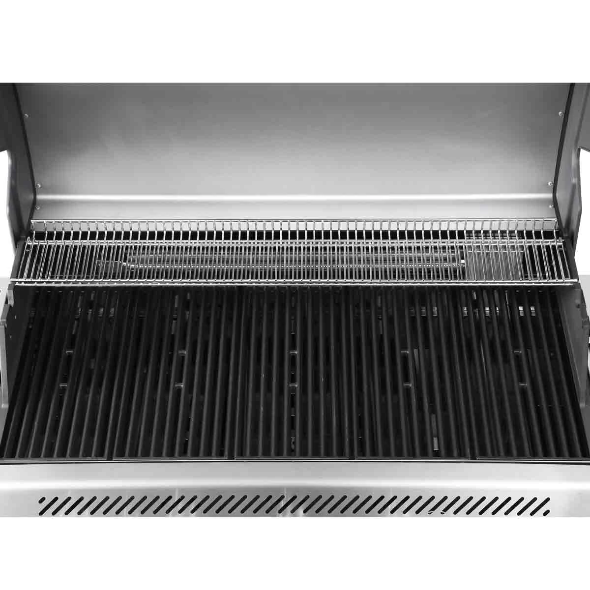 SANTOS S-518 Mit Seiten- Und Heckbrenner, Schwarz, Inkl. Drehspieß, Rostheber & Silikonablage & Graviertes ZWILLING Pro Messer 5 SANTOS S-518 Mit Seiten- Und Heckbrenner, Schwarz, Inkl. Drehspieß, Rostheber & Silikonablage & Graviertes ZWILLING Pro Messer – Bild 3