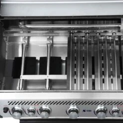 SANTOS S-518 Mit Seiten- & Heckbrenner, Edelstahl Inkl. Drehspieß, Rostheber & Silikonablage & Graviertes ZWILLING Pro Messer -Grillmeister 9e7a0df2ad783a08d105ec9b0dcb46b4