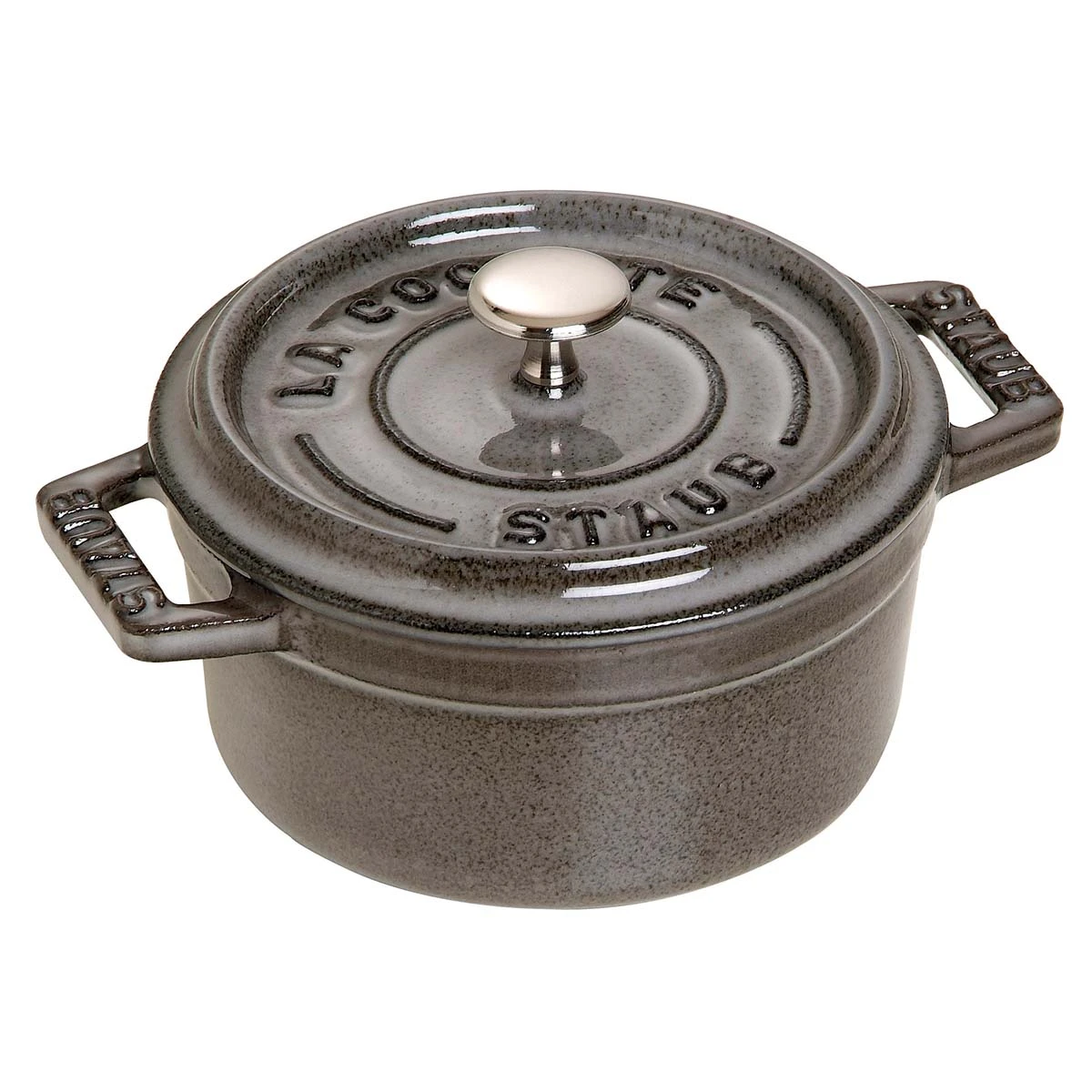 STAUB Mini Cocotte, 10 Cm, Graphit-Grau, Gusseisen 3 STAUB Mini Cocotte, 10 Cm, Graphit-Grau, Gusseisen