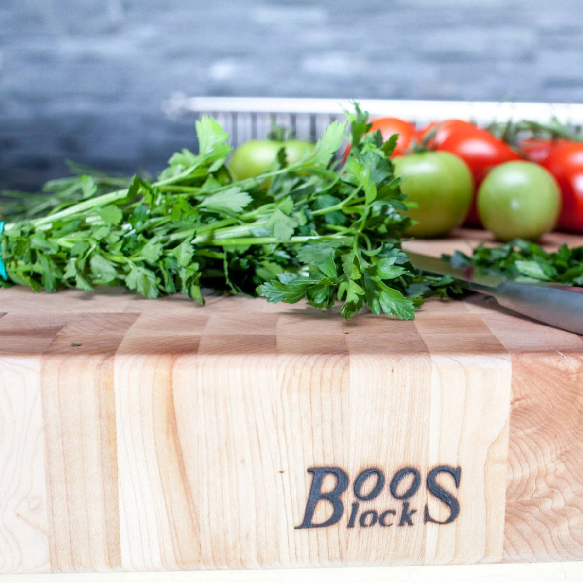 Boos Blocks Hackblock Stirnholz Classic, Ahorn 38x38x7,5 Cm 6 Boos Blocks Hackblock Stirnholz Classic, Ahorn 38x38x7,5 Cm – Bild 4