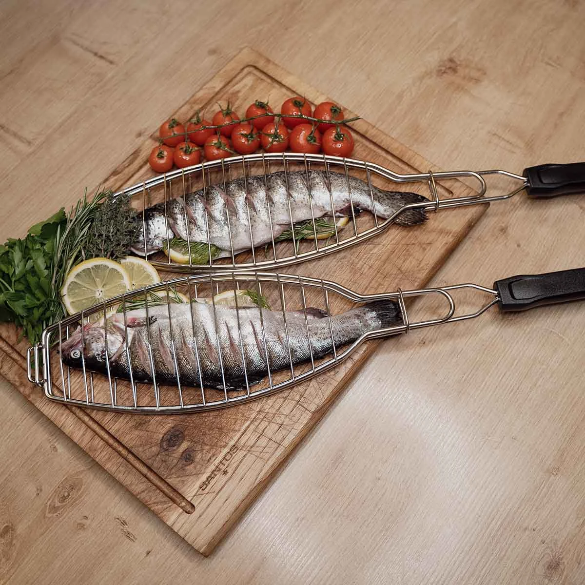 SANTOS Fischbräter Edelstahl 61,5 Cm - 2er-Set 8 SANTOS Fischbräter Edelstahl 61,5 Cm - 2er-Set – Bild 7