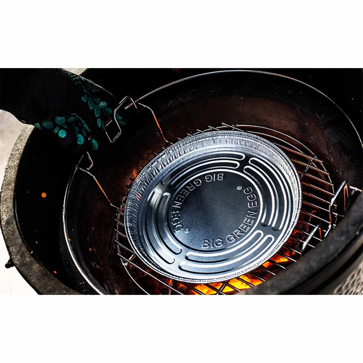 Big Green Egg Aluminium Einweg-Auffangschale, M, S, MX 4 Big Green Egg Aluminium Einweg-Auffangschale, M, S, MX – Bild 2