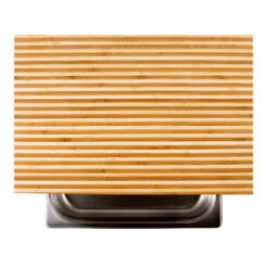 Cleenbo Classic Schneidebrett 43x29 Cm, Bambus Bicolor Mit Edelstahlwanne 12 Cleenbo Classic Schneidebrett 43x29 Cm, Bambus Bicolor Mit Edelstahlwanne -Grillmeister cleenbo classic gn bamboo bicolor da25140d77056ffd40d9d666d4337f68