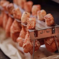 SANTOS Hähnchenschenkel Halter, Chicken Wings Rack, Edelstahl 7 SANTOS Hähnchenschenkel Halter, Chicken Wings Rack, Edelstahl -Grillmeister ee2d3cf24e709a3cf37e26d36b8d19c4