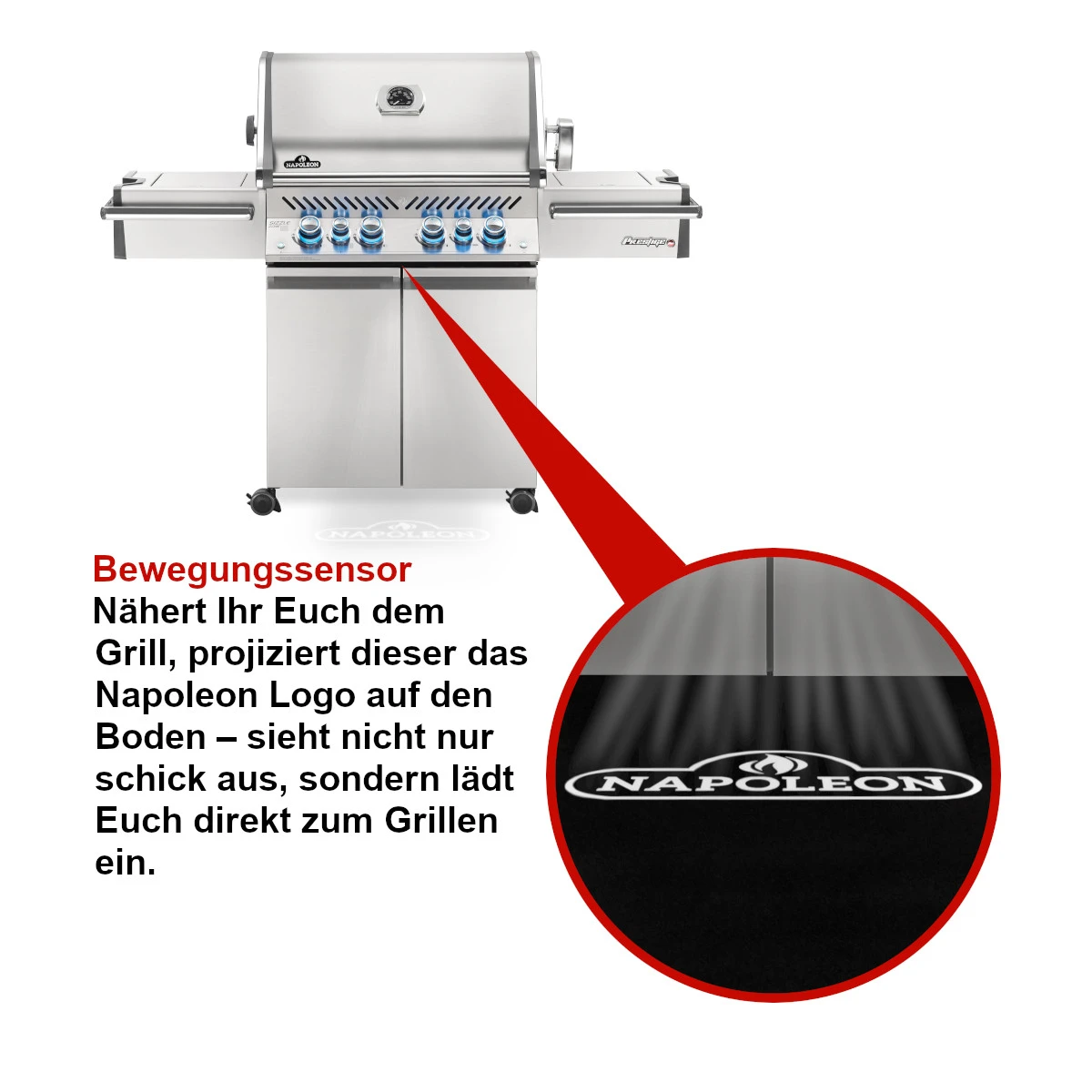 Napoleon Prestige Pro 500, Edelstahl Inkl. Drehspieß 11 Napoleon Prestige Pro 500, Edelstahl Inkl. Drehspieß – Bild 9