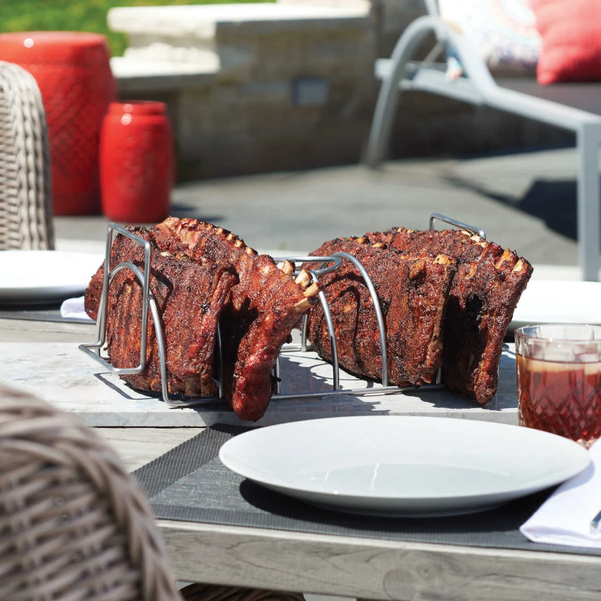 Napoleon 3-in-1 Edelstahl Braten- & Spareribhalter, 20 X 13 Cm 5 Napoleon 3-in-1 Edelstahl Braten- & Spareribhalter, 20 X 13 Cm – Bild 3