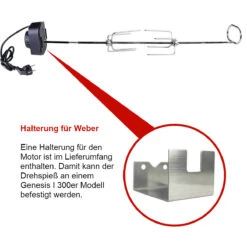 SANTOS Drehspieß Für Weber Genesis I 300er Bis Modelljahr 2016 9 SANTOS Drehspieß Für Weber Genesis I 300er Bis Modelljahr 2016 -Grillmeister s edelstahl drehspie w genesis 6f938eb20e44a396eaf425639690ca6d