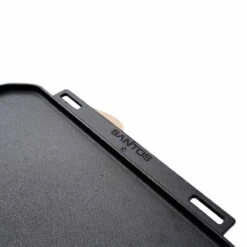 SANTOS Wende-Gussplatte Mit Holzuntersetzer Und Abnehmbaren Griffen 40 X 32 X 1,9 Cm -Grillmeister s wende gussplatte mit holzuntersetzer und abnehmbaren griffen 40 cm x 32 25 cm x 1 9 cm 4e92d2f5e8816823d32a30d1e50c766d