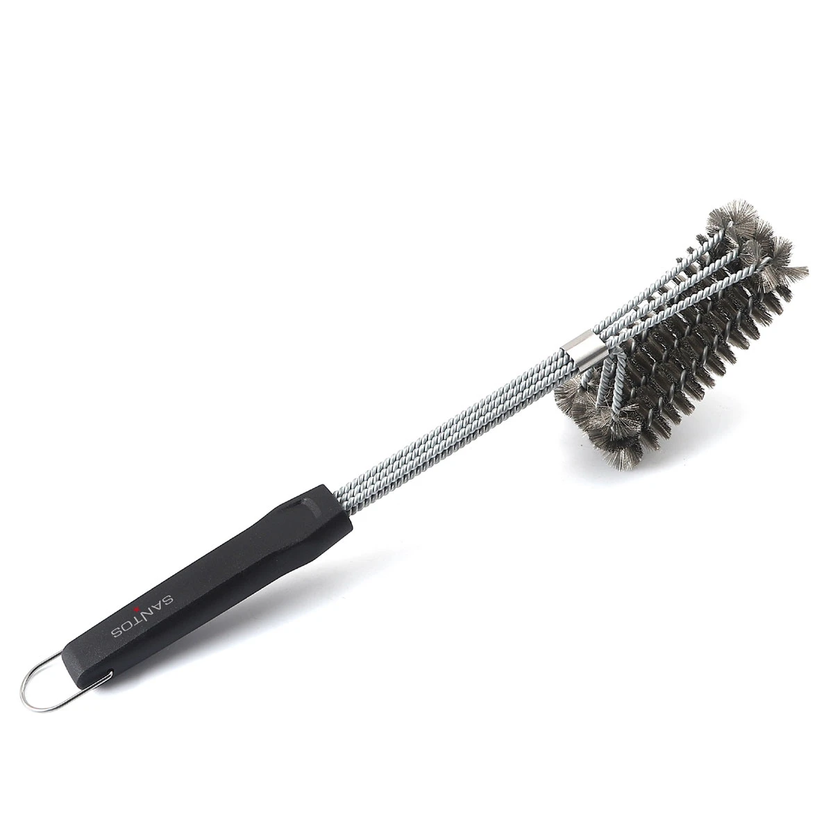 SANTOS 3-Kopf Grillbürste Edelstahl 45 Cm 3 SANTOS 3-Kopf Grillbürste Edelstahl 45 Cm