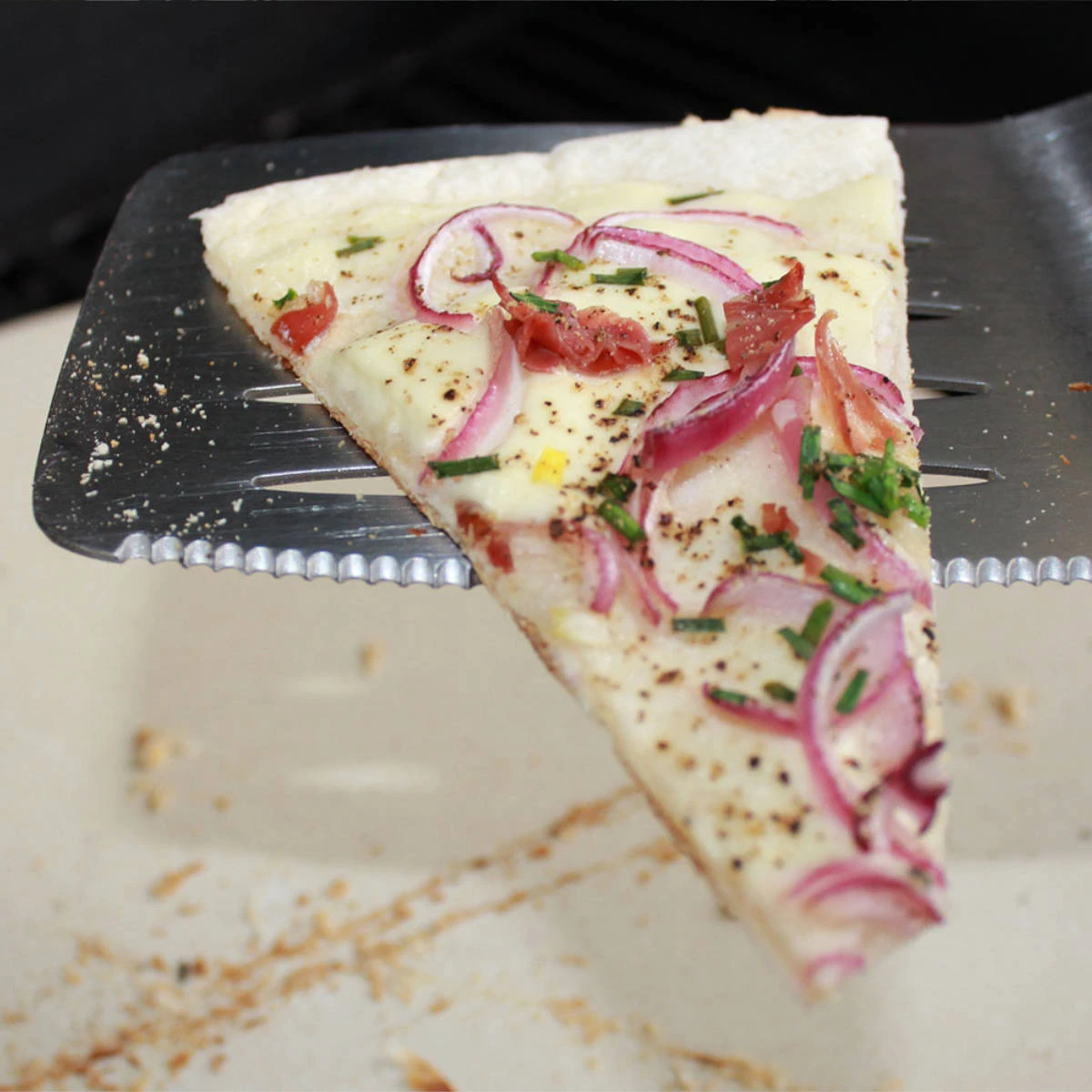 SANTOS 3-teiliges Grillbesteck, Edelstahl 5 SANTOS 3-teiliges Grillbesteck, Edelstahl – Bild 3