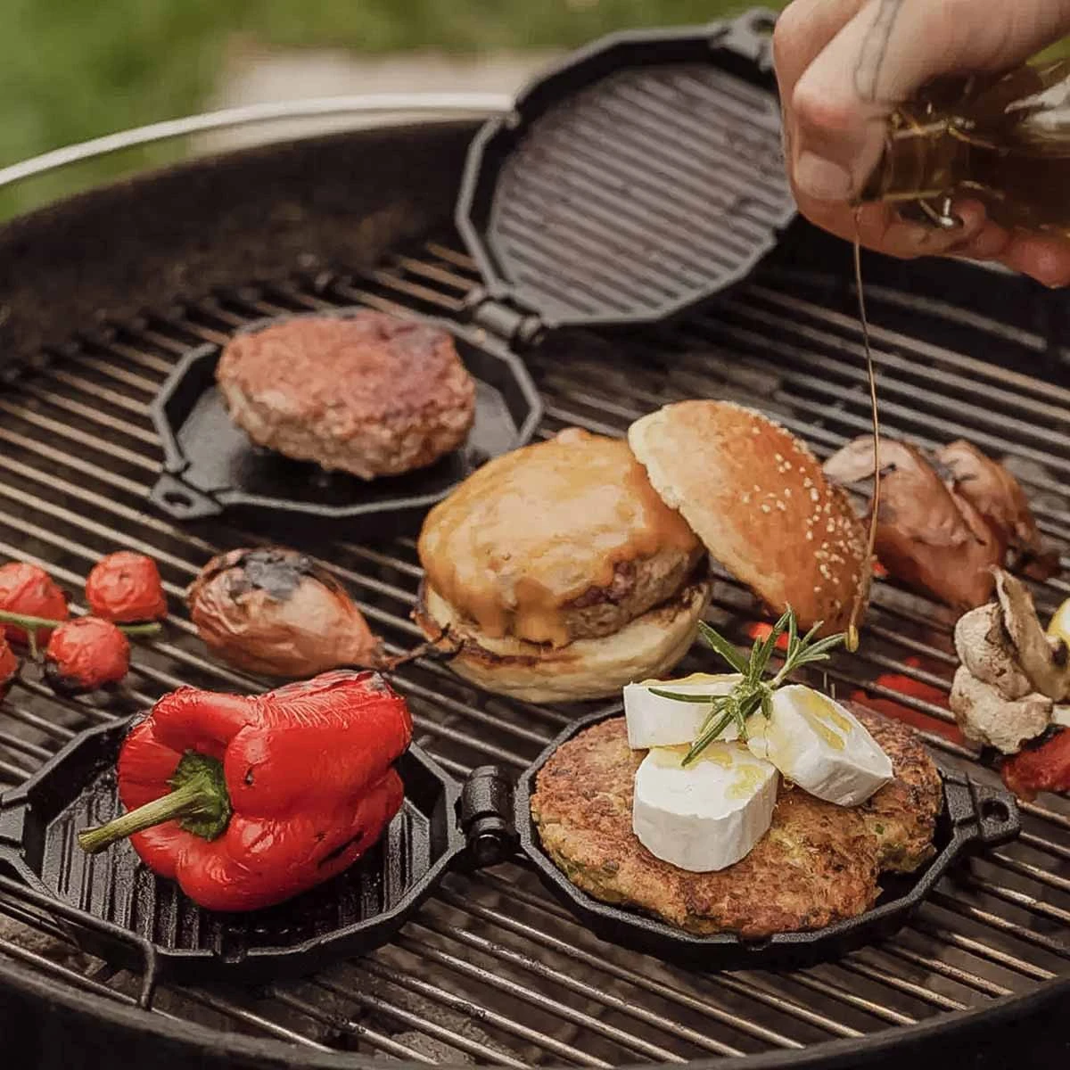 SANTOS Burgerdevil Burgereisen, Gusseisen, Ø 12 Cm 10 SANTOS Burgerdevil Burgereisen, Gusseisen, Ø 12 Cm – Bild 8