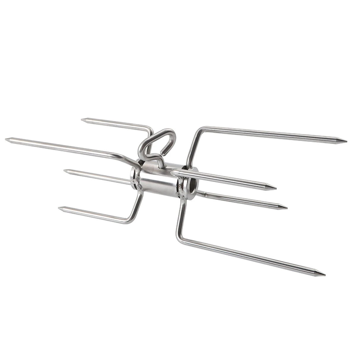 SANTOS Drehspieß Doppelforke Edelstahl 3 SANTOS Drehspieß Doppelforke Edelstahl