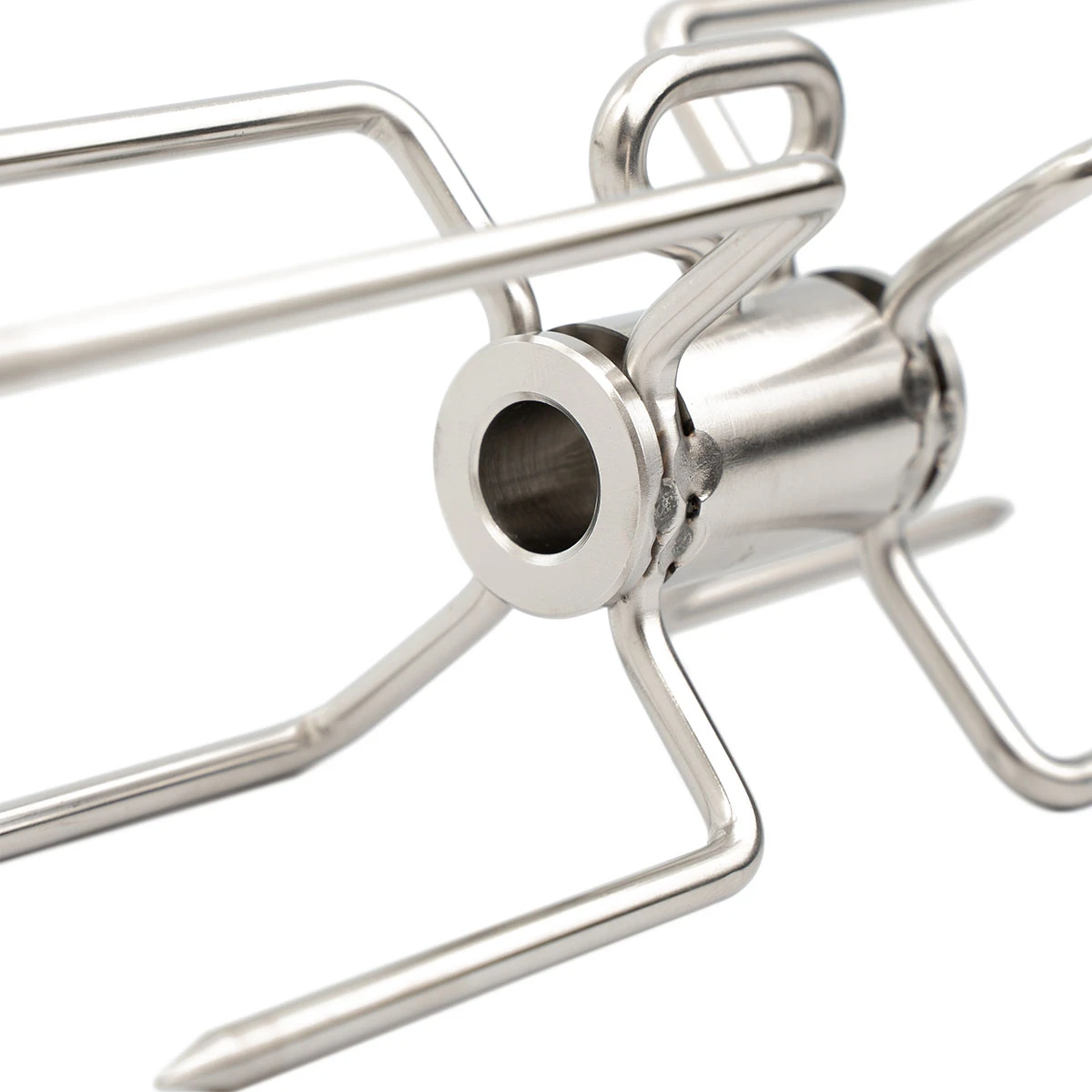 SANTOS Drehspieß Doppelforke Edelstahl 4 SANTOS Drehspieß Doppelforke Edelstahl – Bild 2