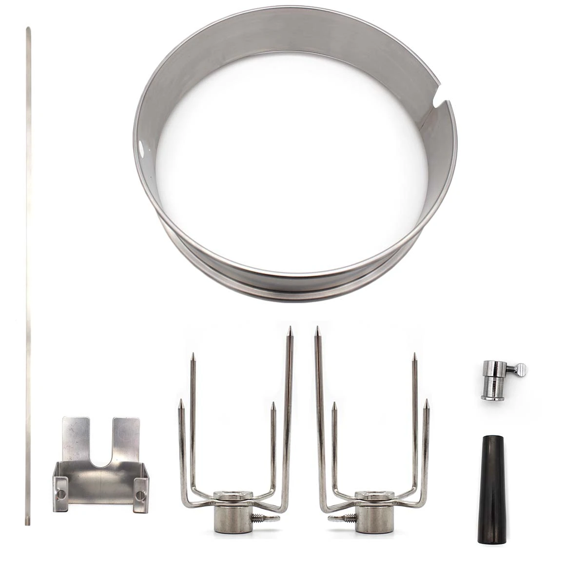 SANTOS Premium Grillspieß Drehspieß Set Für Kugelgrill (Ø 57 Cm) Edelstahl 6 SANTOS Premium Grillspieß Drehspieß Set Für Kugelgrill (Ø 57 Cm) Edelstahl – Bild 4