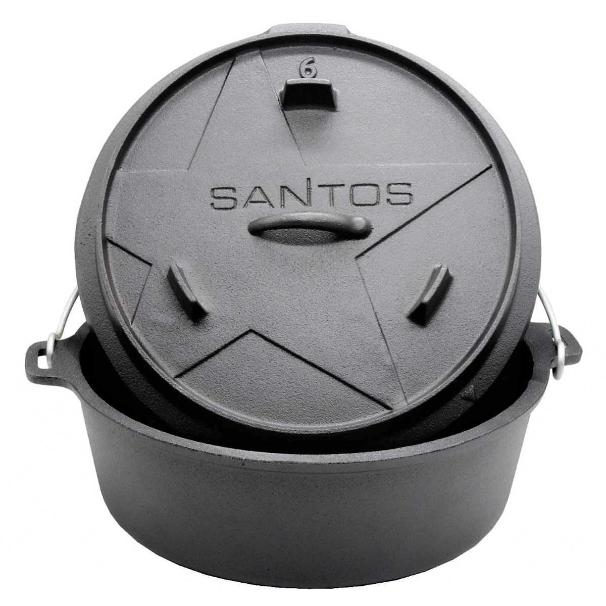 SANTOS Dutch Oven 6qt Ohne Füße 8 SANTOS Dutch Oven 6qt Ohne Füße – Bild 6