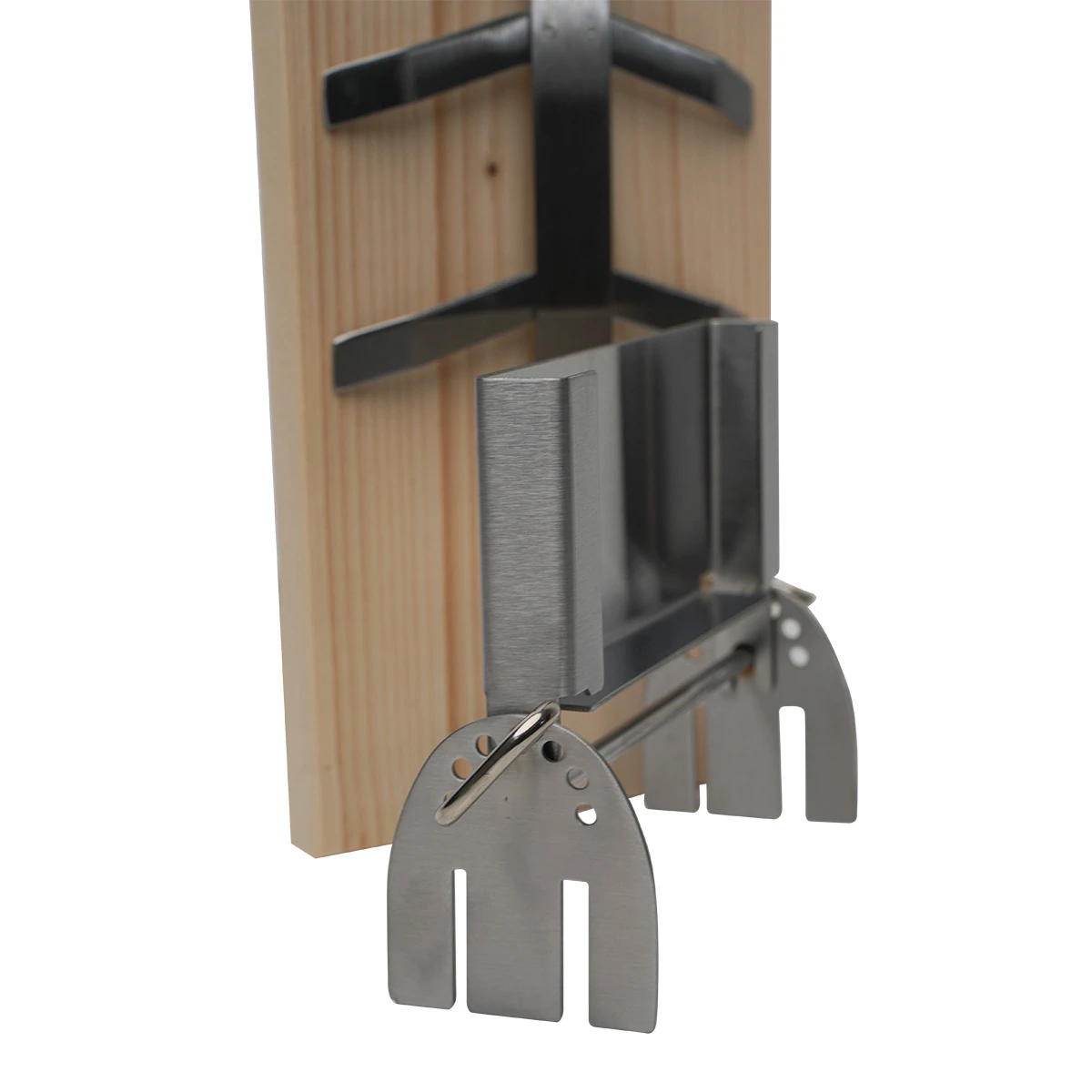 SANTOS Flammlachshalter Aus Edelstahl Inkl. Flammlachsbrett Aus Zedernholz 14 SANTOS Flammlachshalter Aus Edelstahl Inkl. Flammlachsbrett Aus Zedernholz – Bild 12