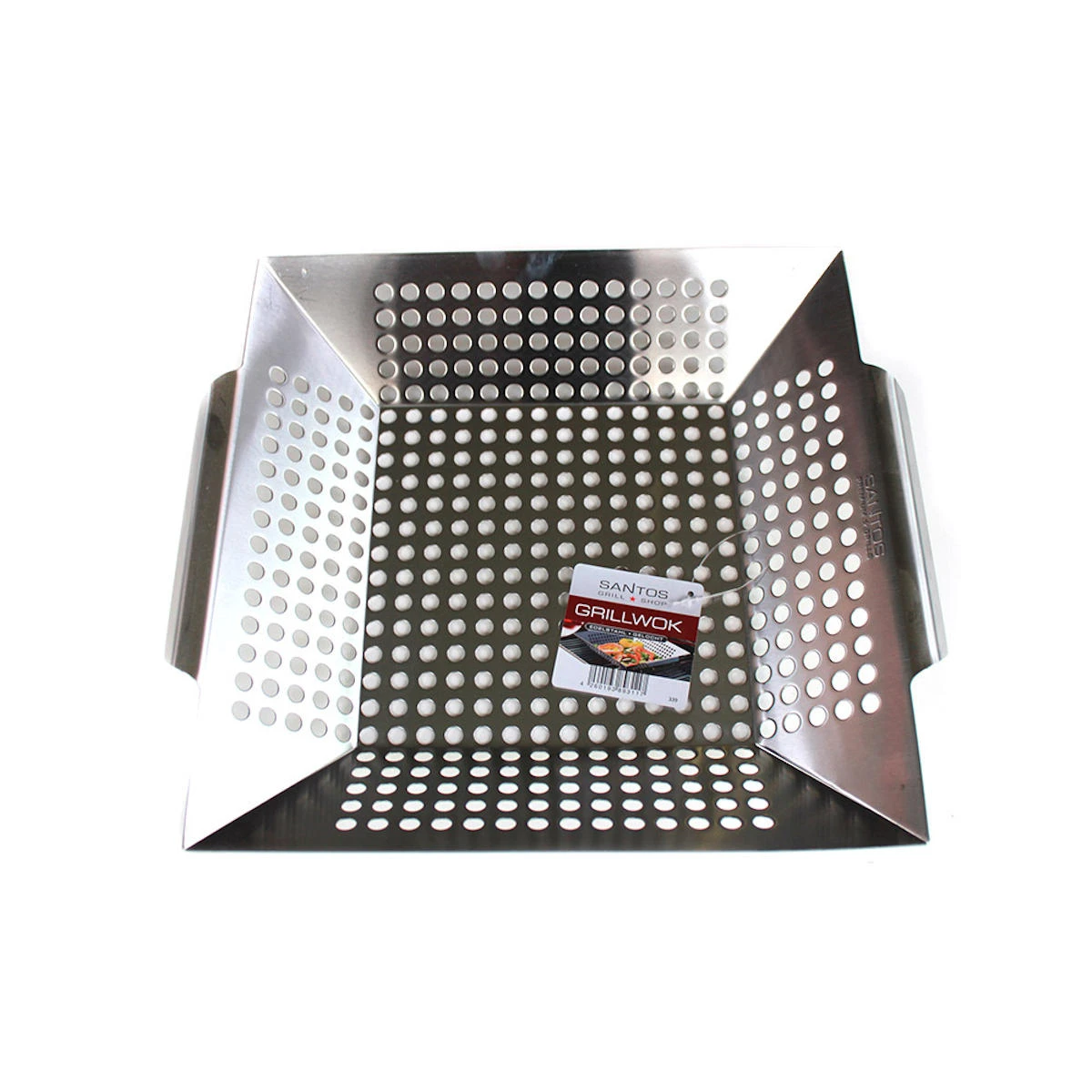 SANTOS Gemüsekorb XL / Grillwok Edelstahl, 30,5 X 30,5 cm 5 SANTOS Gemüsekorb XL / Grillwok Edelstahl, 30,5 X 30,5 cm – Bild 3
