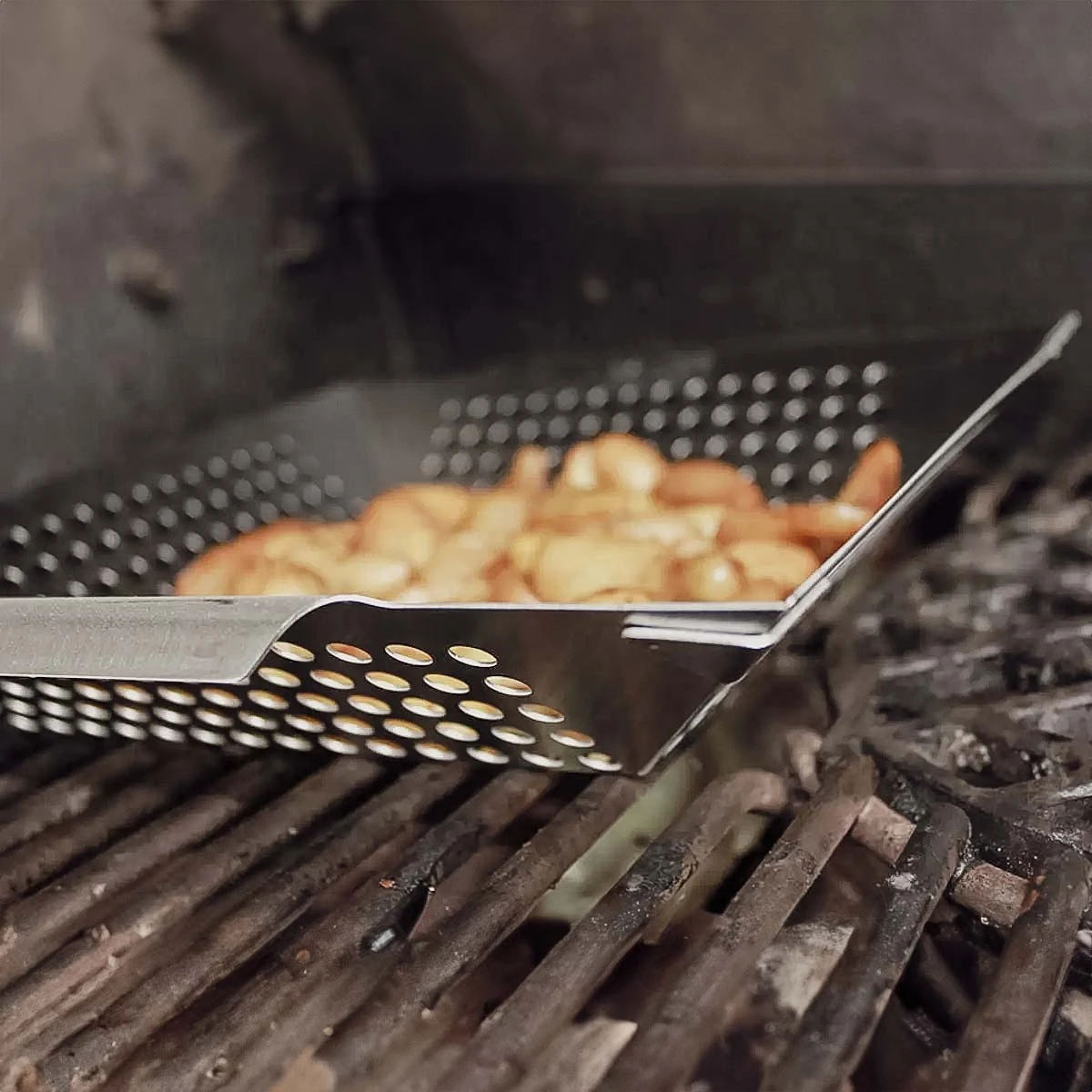 SANTOS Gemüsekorb XL / Grillwok Edelstahl, 30,5 X 30,5 cm 3 SANTOS Gemüsekorb XL / Grillwok Edelstahl, 30,5 X 30,5 cm
