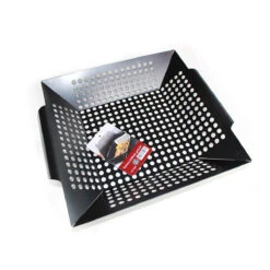 SANTOS Gemüsekorb XL / Grillwok Schwarz, 30,5 X 30,5 cm -Grillmeister santos grillwok schwarz 30 5 x 30 5 3d541e364b297085019eba7361340b2c