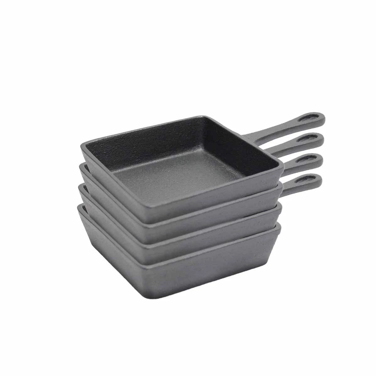 SANTOS Gusseiserne Raclette Grillpfannen 4er Set, 12,5 X 10,5 Cm 3 SANTOS Gusseiserne Raclette Grillpfannen 4er Set, 12,5 X 10,5 Cm