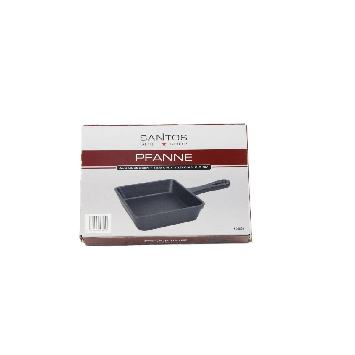 SANTOS Kleine Gusseiserne Grillpfanne, 12,5 X 10,5 Cm 6 SANTOS Kleine Gusseiserne Grillpfanne, 12,5 X 10,5 Cm – Bild 4
