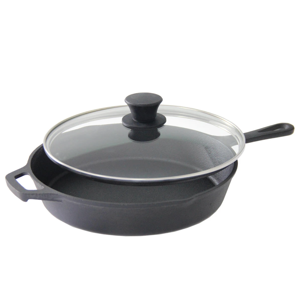 SANTOS Gusseiserne Pfanne Mit Deckel Ø 26 Cm 4 SANTOS Gusseiserne Pfanne Mit Deckel Ø 26 Cm – Bild 2