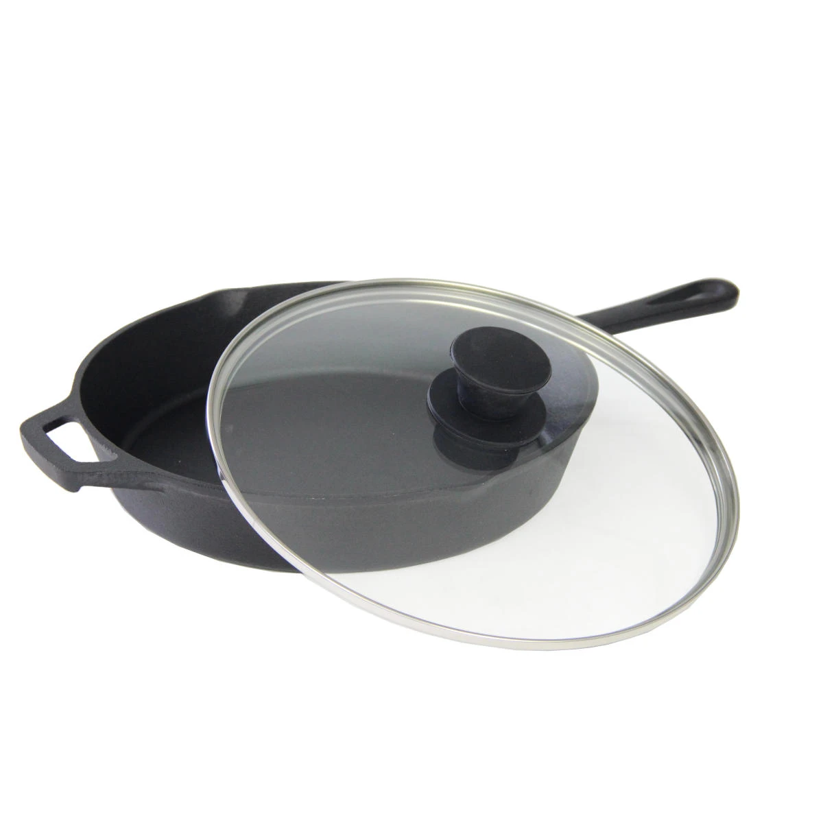 SANTOS Gusseiserne Pfanne Mit Deckel Ø 26 Cm 5 SANTOS Gusseiserne Pfanne Mit Deckel Ø 26 Cm – Bild 3