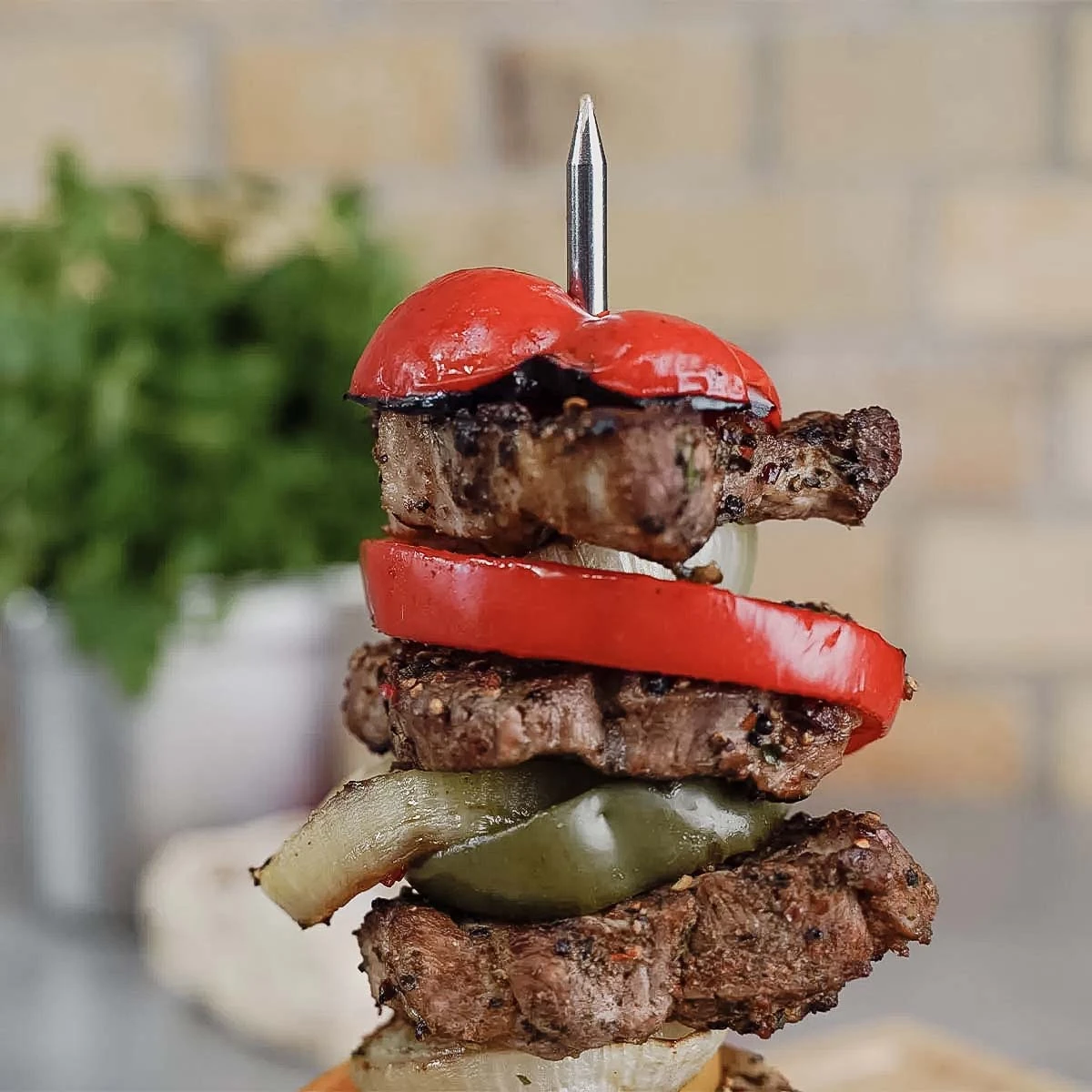 SANTOS Gyrosspieß Vertikal Edelstahl, 3-teilig 5 SANTOS Gyrosspieß Vertikal Edelstahl, 3-teilig – Bild 3