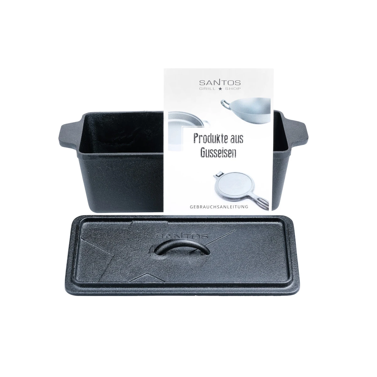 SANTOS Kastenform K4 Mit Deckel, Aus Gusseisen, 34 X 13 Cm 8 SANTOS Kastenform K4 Mit Deckel, Aus Gusseisen, 34 X 13 Cm – Bild 6