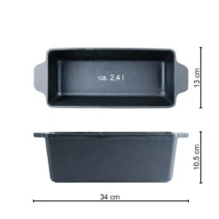SANTOS Kastenform K4 Mit Deckel, Aus Gusseisen, 34 X 13 Cm 12 SANTOS Kastenform K4 Mit Deckel, Aus Gusseisen, 34 X 13 Cm -Grillmeister santos kastenform k4 mit deckel aus gusseisen cc4d85119351e0da6035fab71ac2f63e