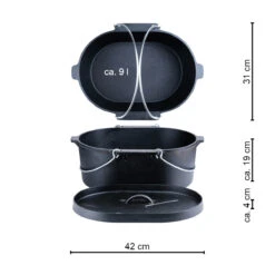 SANTOS Kastenform Oval Mit Deckel, Gusseisen, 42 X 31 Cm 27 SANTOS Kastenform Oval Mit Deckel, Gusseisen, 42 X 31 Cm -Grillmeister santos kastenform oval mit deckel gusseisen 42 x 31 cm 0590e1e94d59fd541872876595ede764
