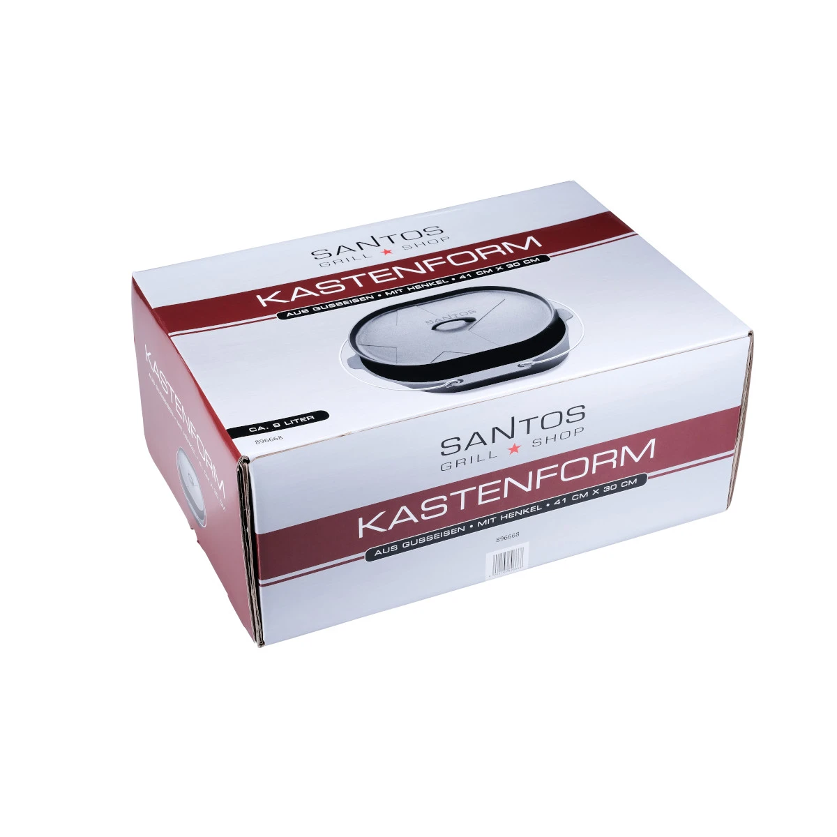 SANTOS Kastenform Oval Mit Deckel, Gusseisen, 42 X 31 Cm 11 SANTOS Kastenform Oval Mit Deckel, Gusseisen, 42 X 31 Cm – Bild 9