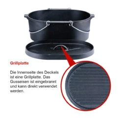 SANTOS Kastenform Oval Mit Deckel, Gusseisen, 42 X 31 Cm 21 SANTOS Kastenform Oval Mit Deckel, Gusseisen, 42 X 31 Cm -Grillmeister santos kastenform oval mit deckel gusseisen 42 x 31 cm 75ad1eb1a5552322fd9bbd68f82945dd