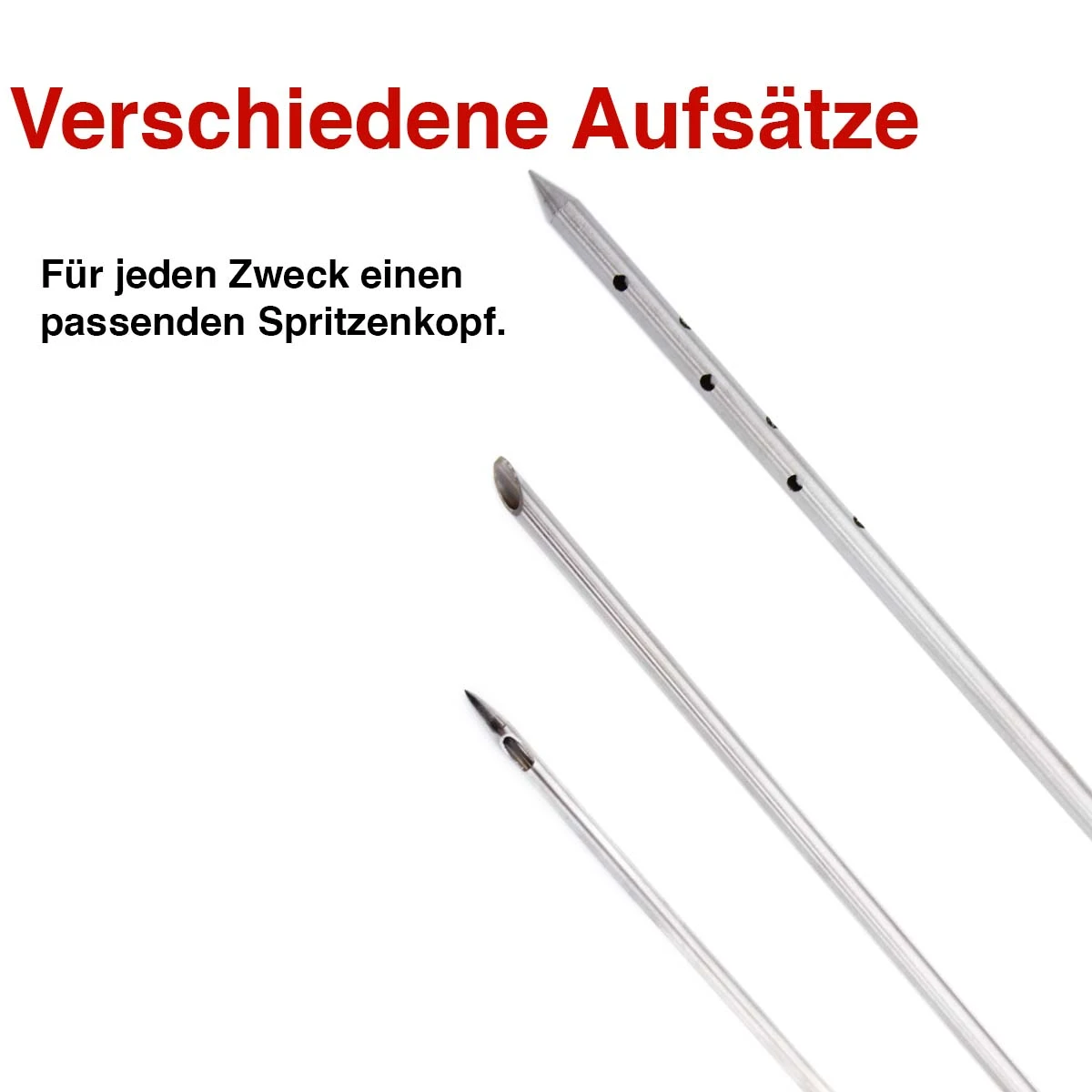 SANTOS Marinadenspritze Edelstahl Inkl. 4 Nadeln 4 SANTOS Marinadenspritze Edelstahl Inkl. 4 Nadeln – Bild 2