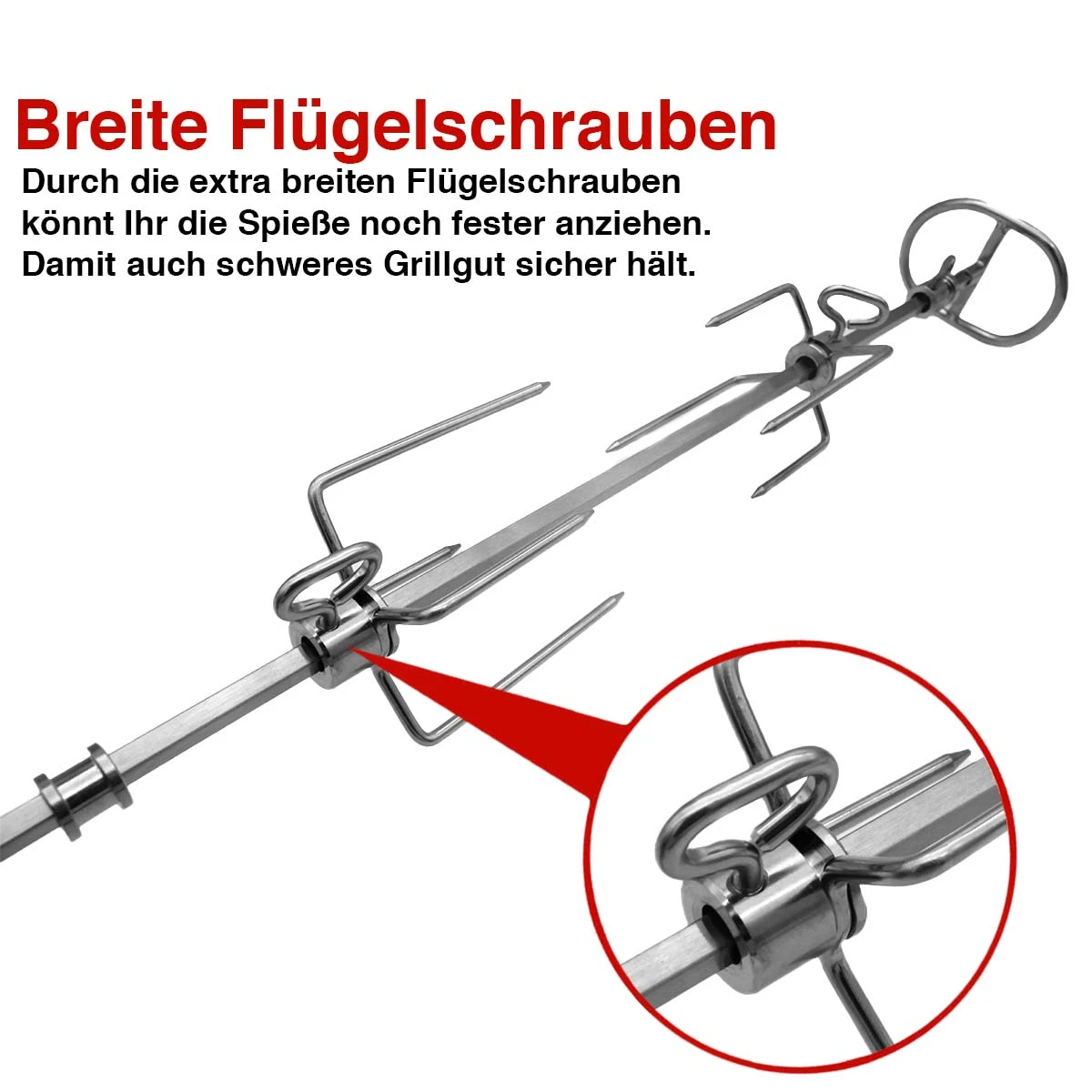 SANTOS Premium Drehspieß Für Napoleon Rogue 525er 5 SANTOS Premium Drehspieß Für Napoleon Rogue 525er – Bild 3