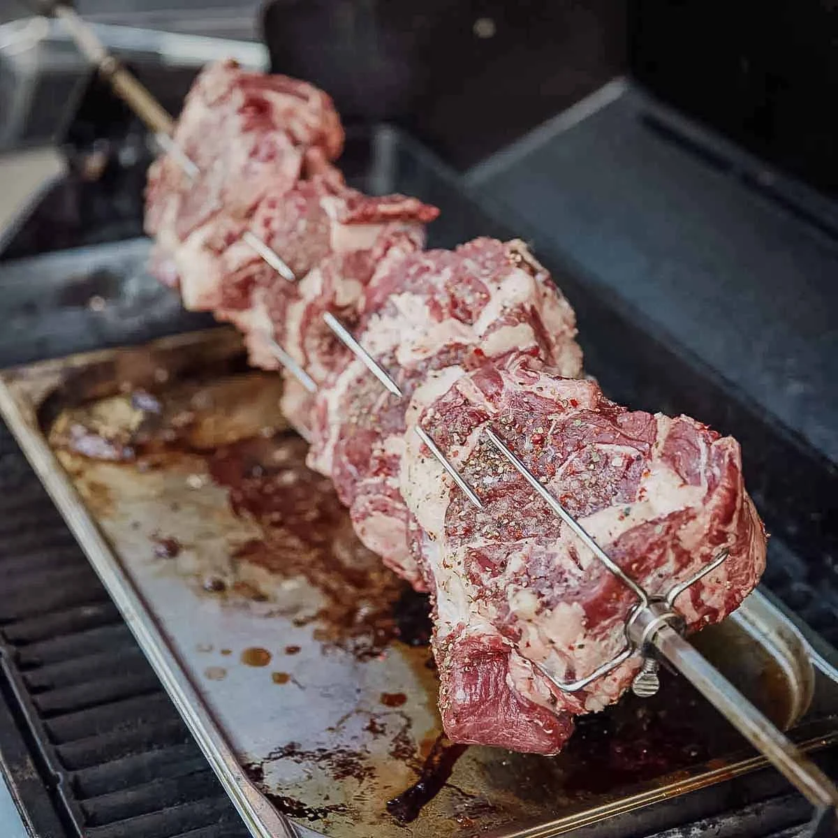 SANTOS Edelstahl Drehspieß Für Gasgrill Weber Genesis II E610 E640 S640 3 SANTOS Edelstahl Drehspieß Für Gasgrill Weber Genesis II E610 E640 S640