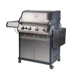 Ausgewählte Produkte -Grillmeister santos s 401 mit seitenkocher edelstahl abgeklappte seitenablage c136f3aff305dccab106dad6e5e98414