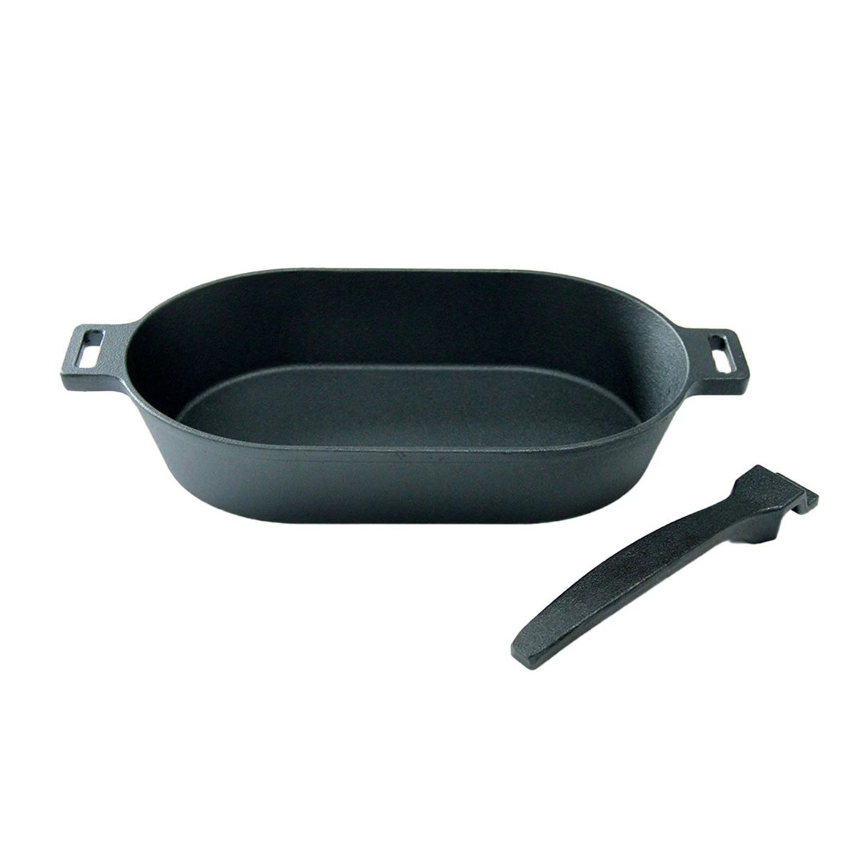 SANTOS Gusseiserne Grillpfanne, Oval Mit Abnehmbarem Griff, 36 X 19 Cm 8 SANTOS Gusseiserne Grillpfanne, Oval Mit Abnehmbarem Griff, 36 X 19 Cm – Bild 6