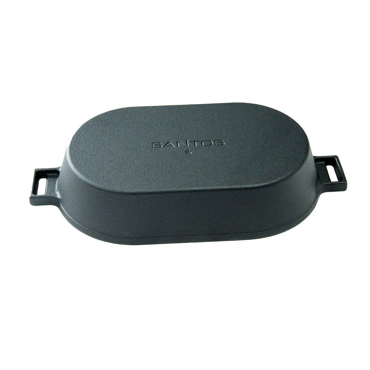 SANTOS Gusseiserne Grillpfanne, Oval Mit Abnehmbarem Griff, 36 X 19 Cm 5 SANTOS Gusseiserne Grillpfanne, Oval Mit Abnehmbarem Griff, 36 X 19 Cm – Bild 3