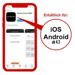 SANTOS Smart BBQ Thermometer, Steuerung Per App – 4 Temperaturfühler, Bluetooth 18 SANTOS Smart BBQ Thermometer, Steuerung Per App – 4 Temperaturfühler, Bluetooth -Grillmeister santos smart bbq thermometer bluetooth 0777a5617d67613fe1f0d0102153c428