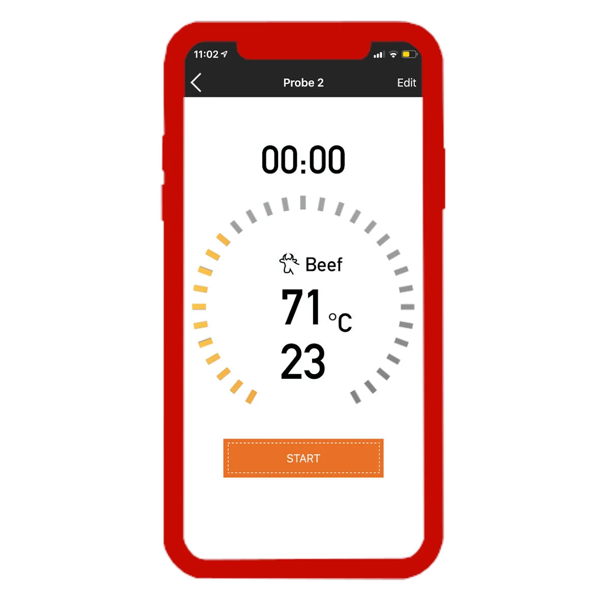 SANTOS Smart BBQ Thermometer, Steuerung Per App – 4 Temperaturfühler, Bluetooth 4 SANTOS Smart BBQ Thermometer, Steuerung Per App – 4 Temperaturfühler, Bluetooth – Bild 2