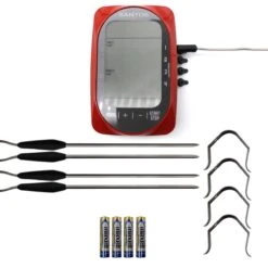 SANTOS Smart BBQ Thermometer, Steuerung Per App – 4 Temperaturfühler, Bluetooth 16 SANTOS Smart BBQ Thermometer, Steuerung Per App – 4 Temperaturfühler, Bluetooth -Grillmeister santos smart bbq thermometer bluetooth b8af46fc94340382c0e5cbd7eead9f5c