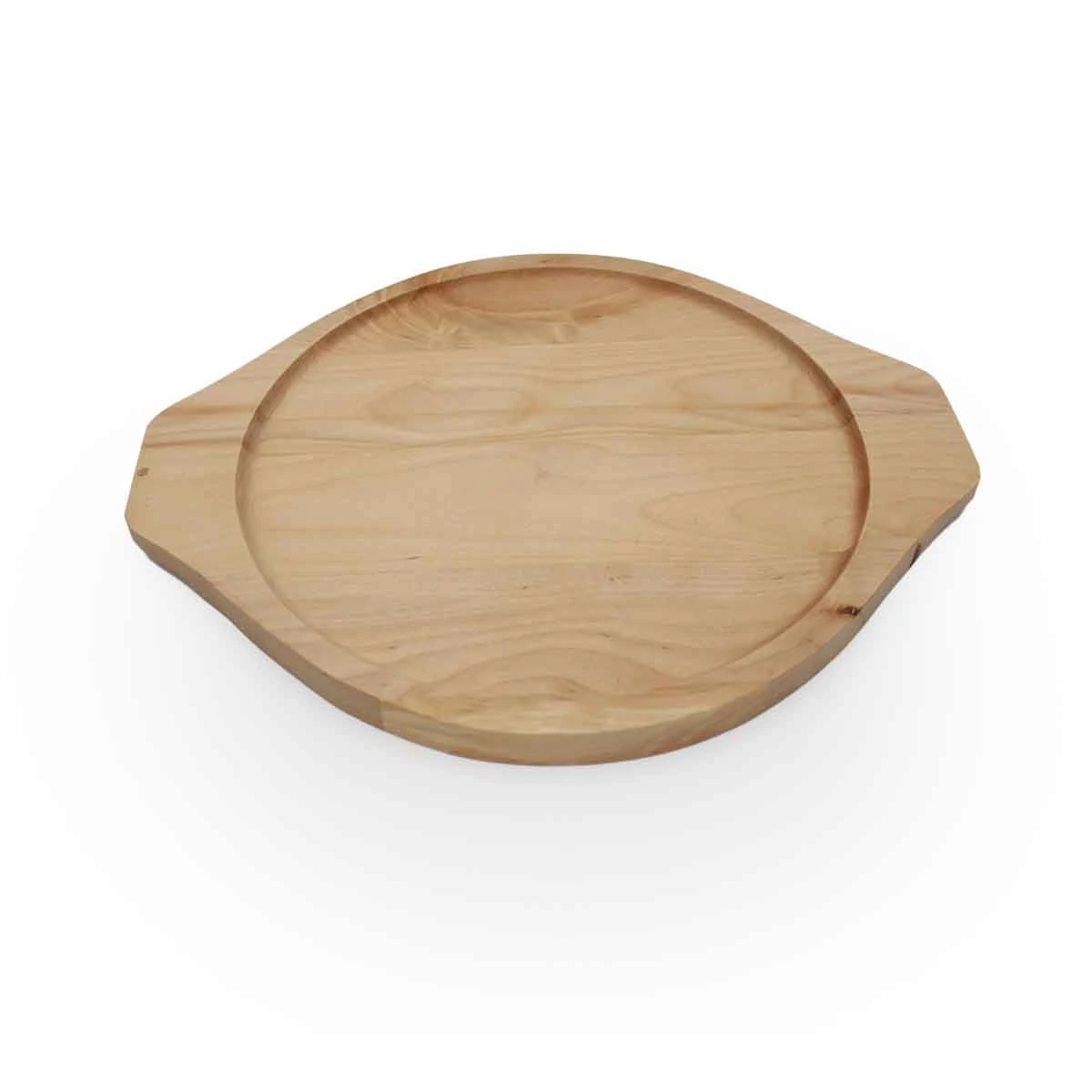 SANTOS Wedge Pan Mit Holz-Serviertablett Ø 21,5cm - Höhe: 3 Cm Gusseisen 4 SANTOS Wedge Pan Mit Holz-Serviertablett Ø 21,5cm - Höhe: 3 Cm Gusseisen – Bild 2