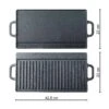 SANTOS Wende-Grillplatte Gusseisen, 42,5 X 23 Cm 1 SANTOS Wende-Grillplatte Gusseisen, 42,5 X 23 Cm -Grillmeister santos wende grillplatte gusseisen fdb270af3f585ff08fdd32059dfb347f